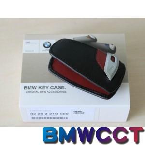 BMW 原廠 F系列 鑰匙皮套(黑紅)